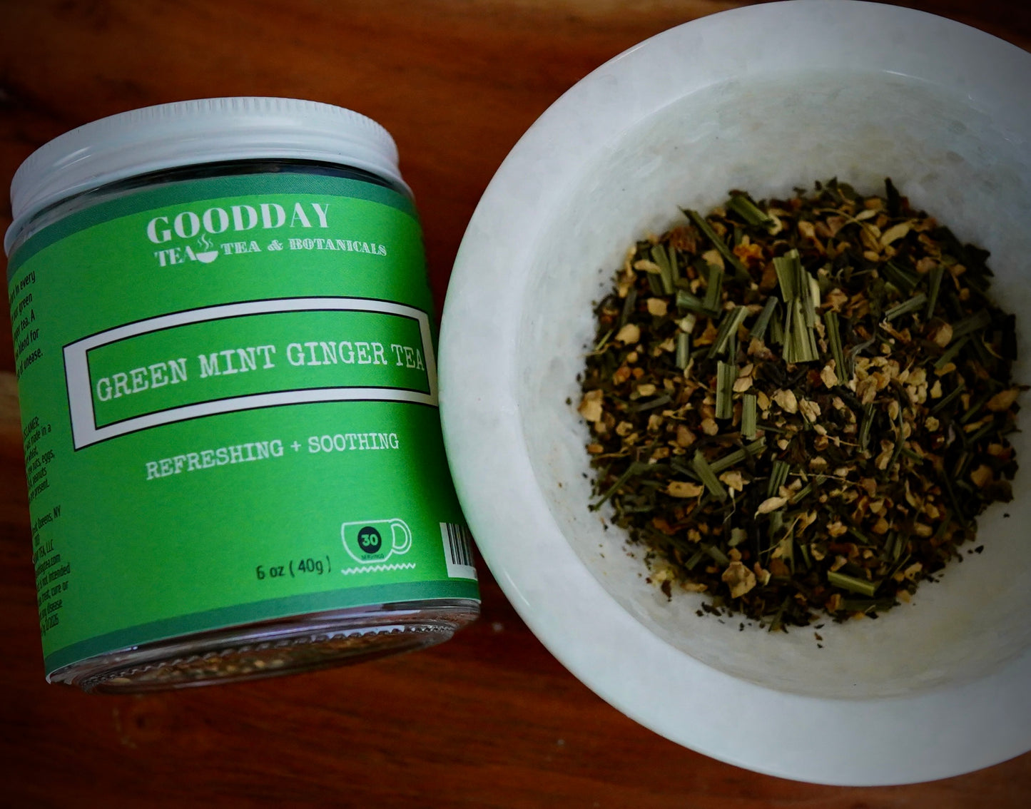 GREEN MINT GINGER TEA